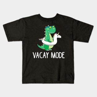 Vacay Mode Cute Dinosaur Funny Family Vacation Gift Kids T-Shirt